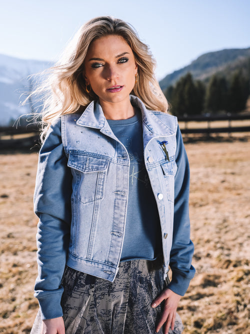 Jeansweste „Ice Glow“