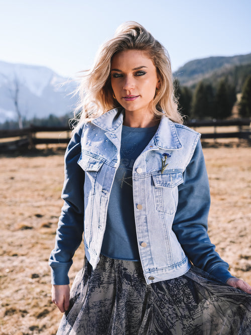 Jeansweste „Ice Glow“