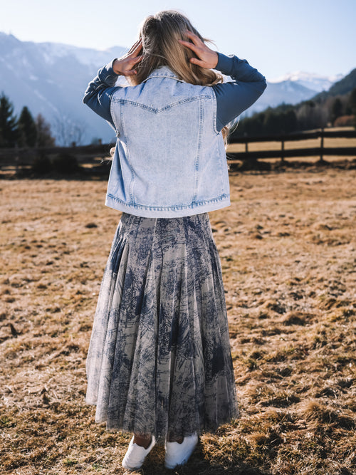 Jeansweste „Ice Glow“