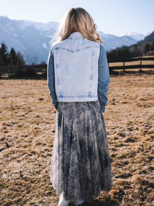 Jeansweste „Ice Glow“