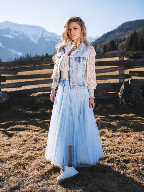 Jeansweste „Ice Glow“