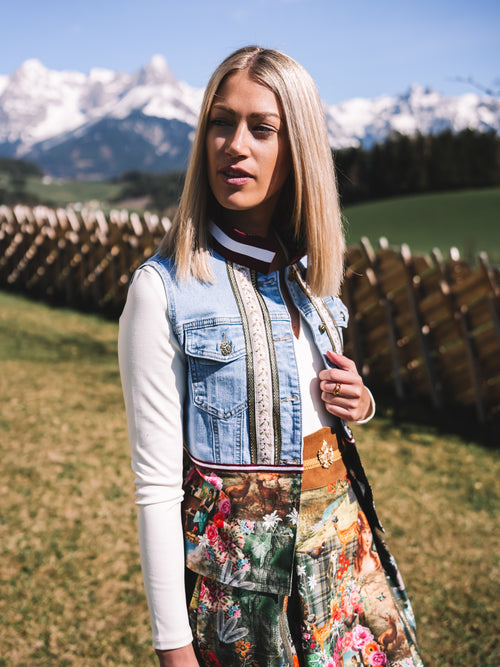 Jeansgilet „Waldmädchen“