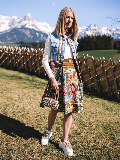 Jeansgilet „Waldmädchen“