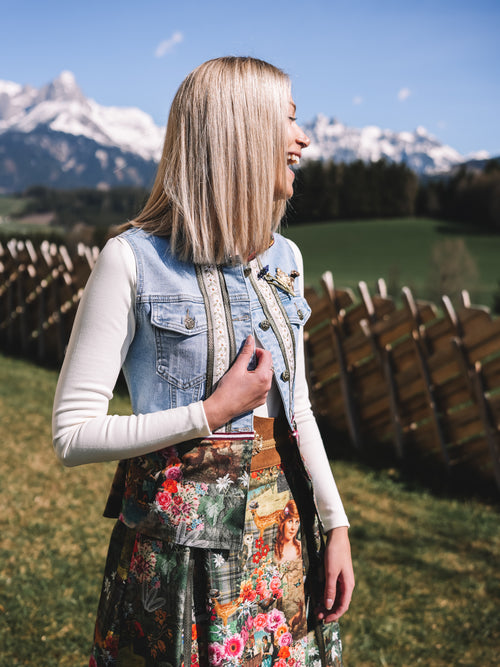 Jeansgilet „Waldmädchen“