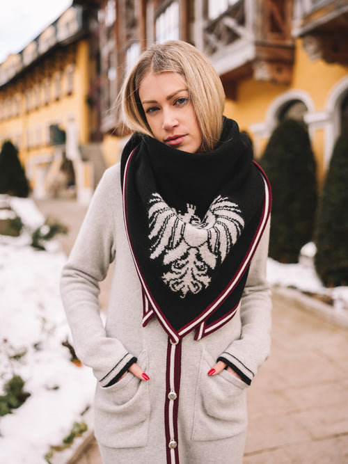 Stricktuch "Alpenglanz Noir"