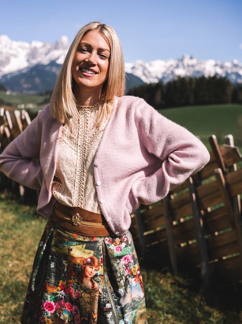 Strickjacke „Rosenquarz“