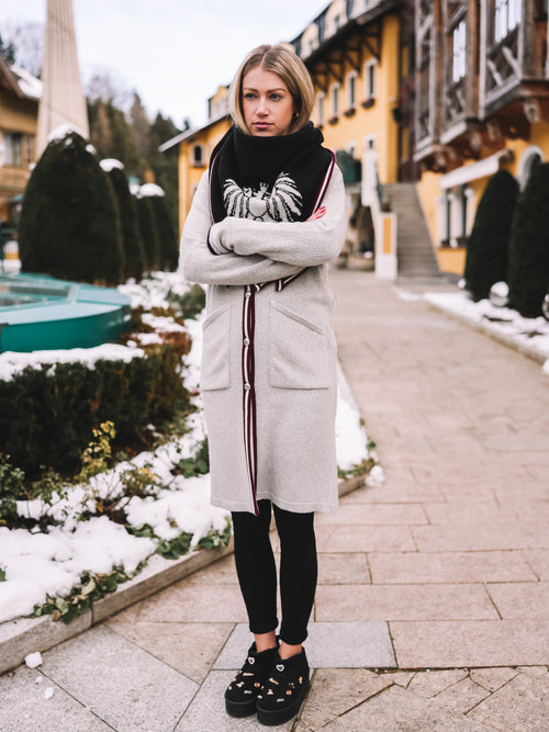 Stricktuch "Alpenglanz Noir"