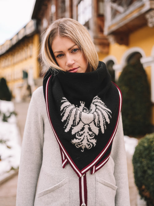 Stricktuch "Alpenglanz Noir"