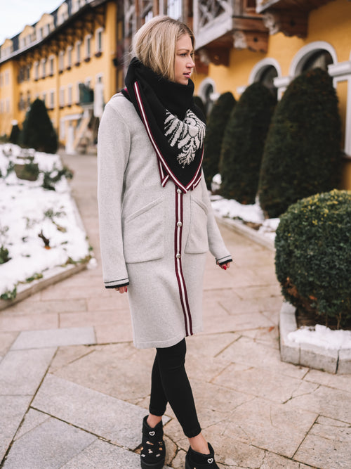 Stricktuch "Alpenglanz Noir"