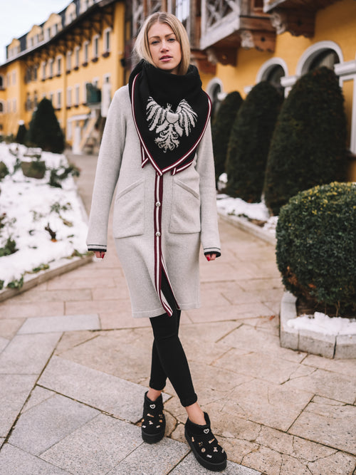 Stricktuch "Alpenglanz Noir"