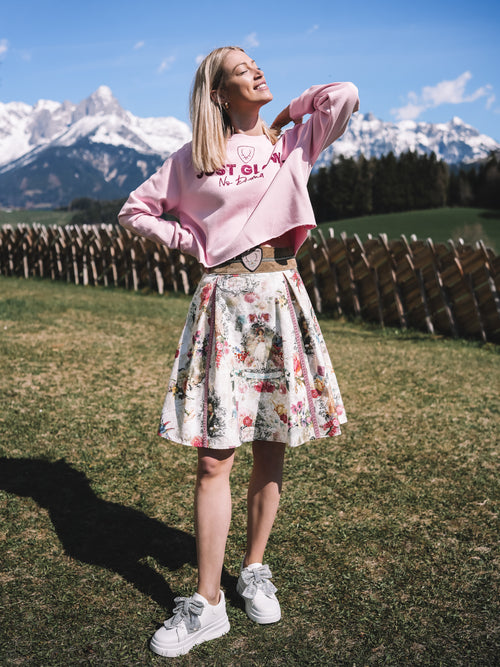 Boxy Pulli „Just Glow“ - Pink