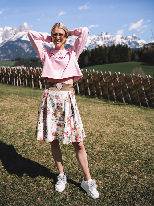 Boxy Pulli „Just Glow“ - Pink