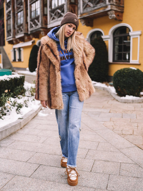 Kunstfellmantel "Golden Wildgrace"