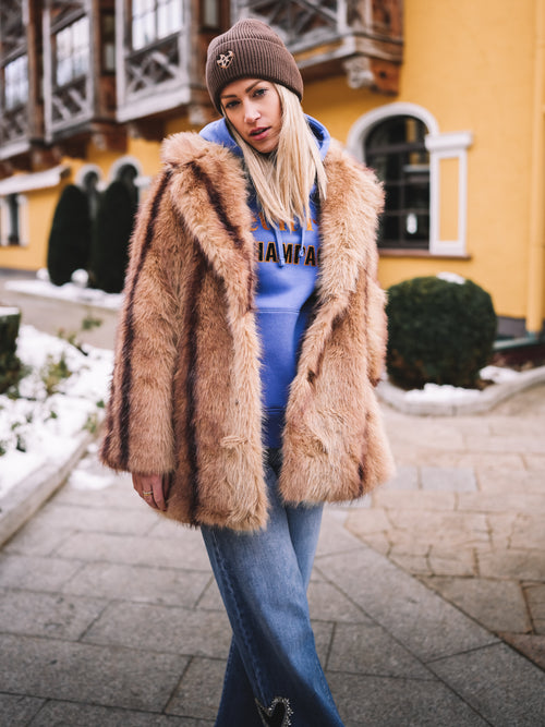 Kunstfellmantel "Golden Wildgrace"