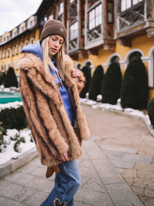 Kunstfellmantel "Golden Wildgrace"