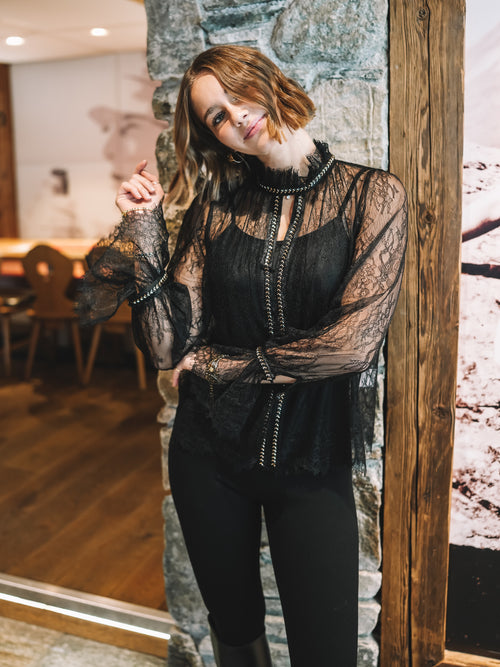 Bluse „Midnight Lace"