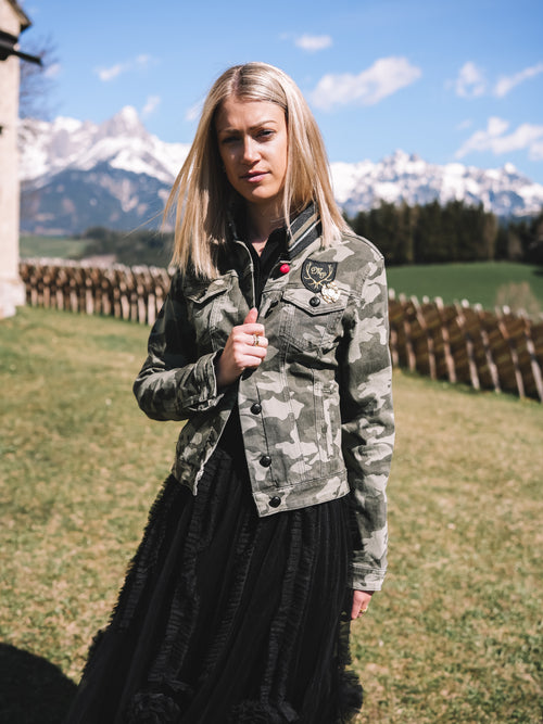 Jeansjacke „Goldrebellin"