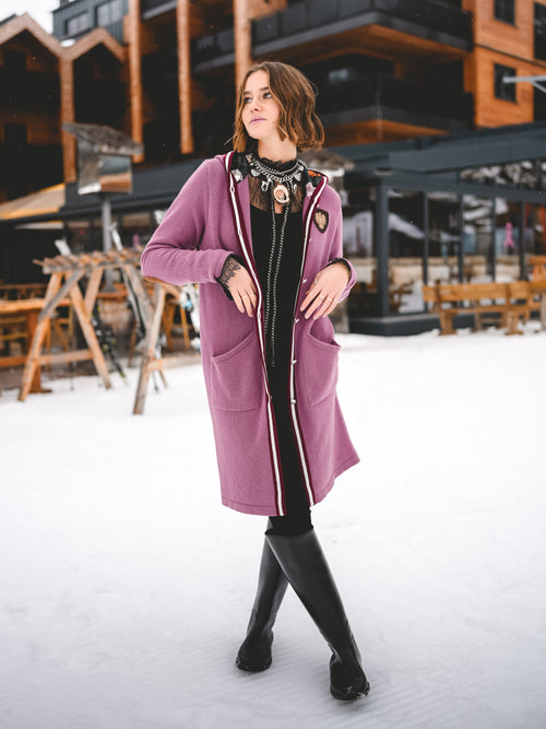 Strickmantel „Rosé Alpenharmonie“