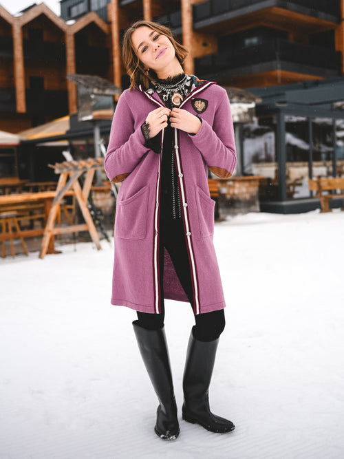 Strickmantel „Rosé Alpenharmonie“