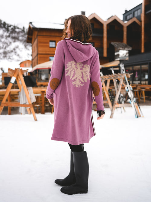 Strickmantel „Rosé Alpenharmonie“