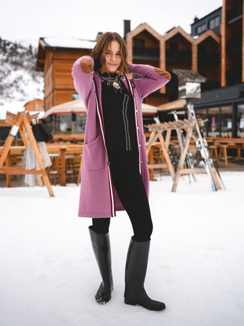 Strickmantel „Rosé Alpenharmonie“