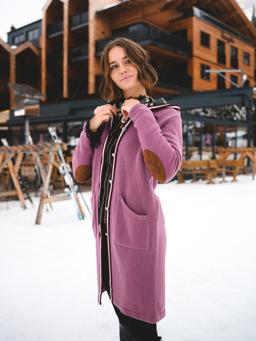 Strickmantel „Rosé Alpenharmonie“