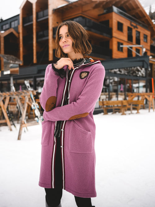 Strickmantel „Rosé Alpenharmonie“