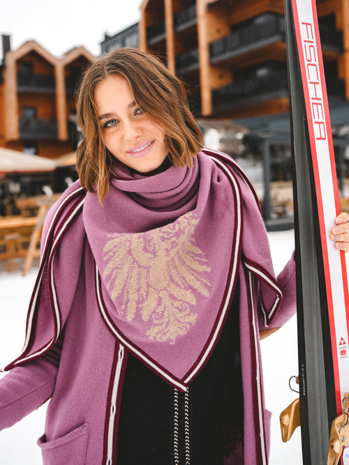 Stricktuch ‚Rosé Alpenpoesie“