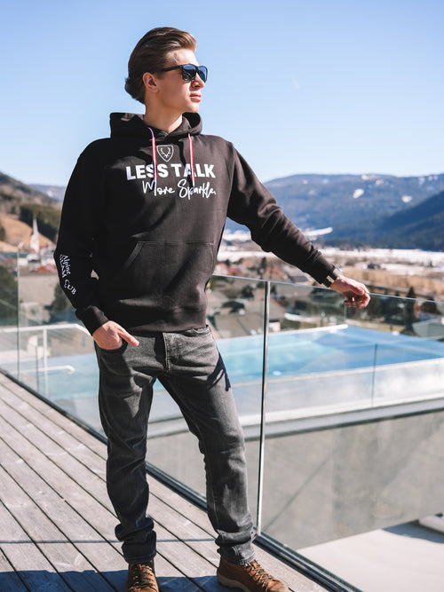 Hoodie „Less Talk“