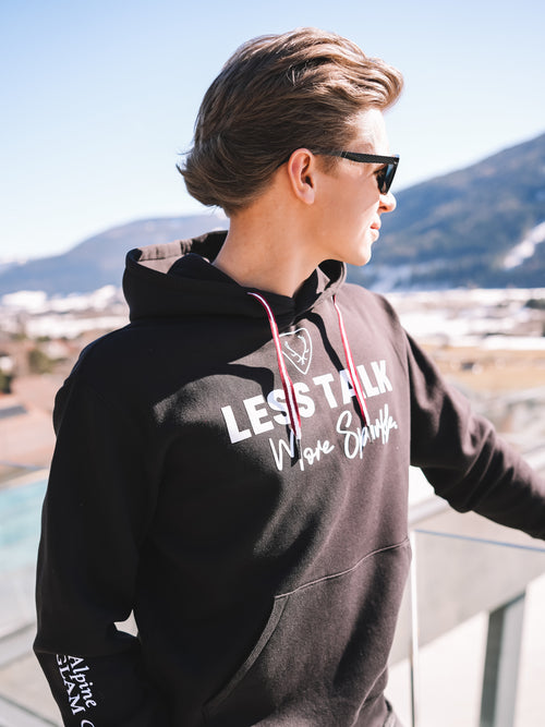Hoodie „Less Talk“