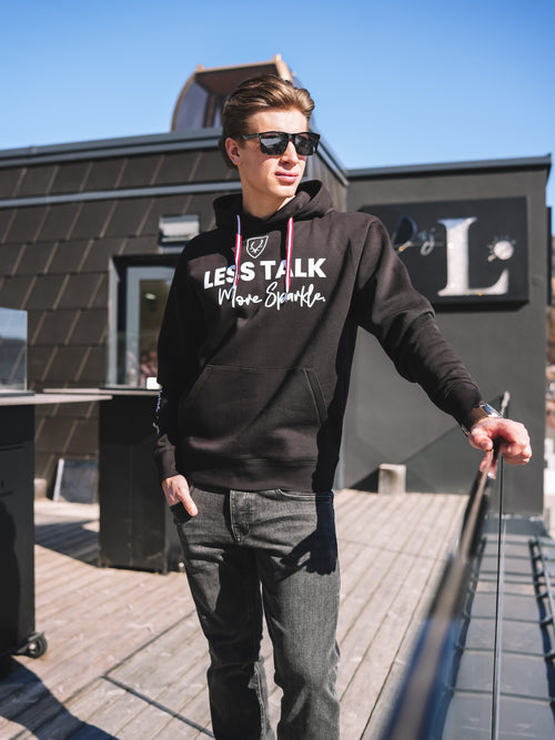 Hoodie „Less Talk“