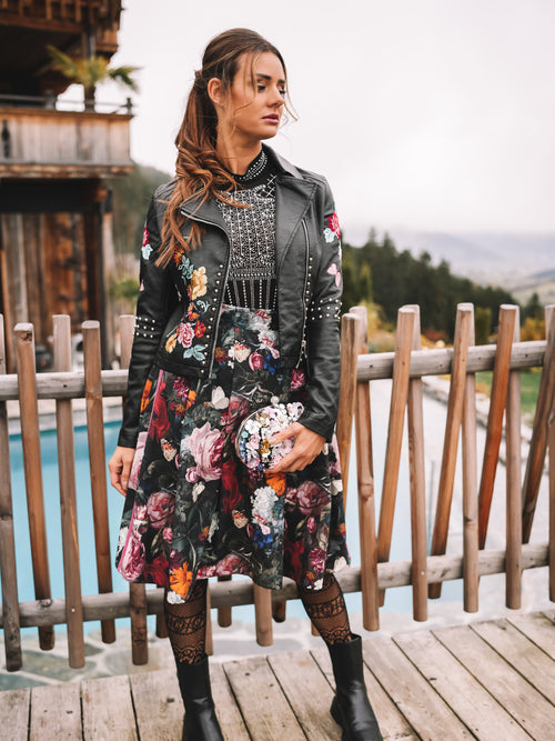 Lederjacke „Wilde Blüte“