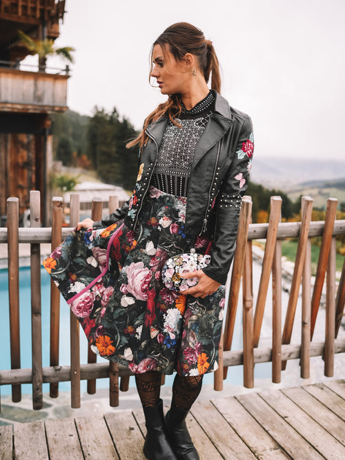 Lederjacke „Wilde Blüte“