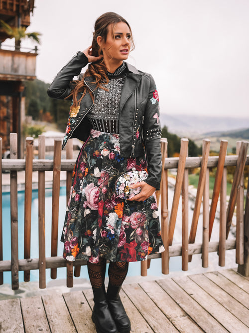 Lederjacke „Wilde Blüte“