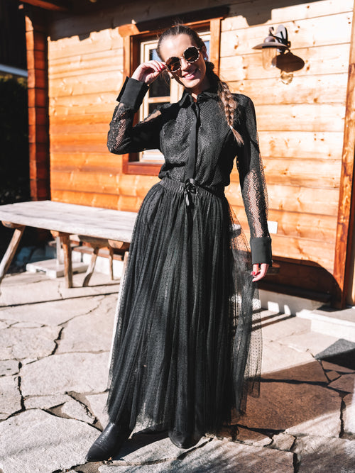 Bluse „Bergromantik“ schwarz