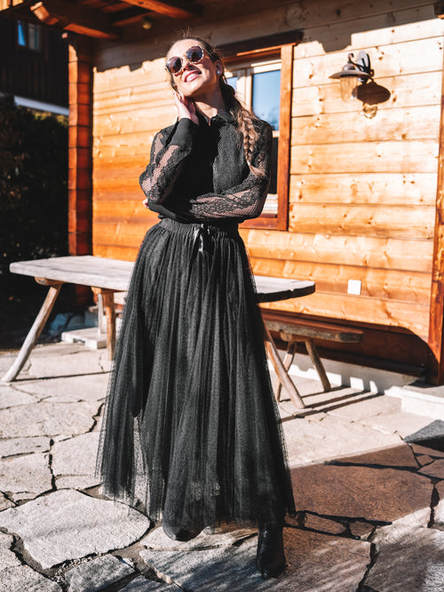 Bluse „Bergromantik“ schwarz