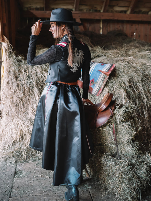 Offener Maxirock "Couture Rider"