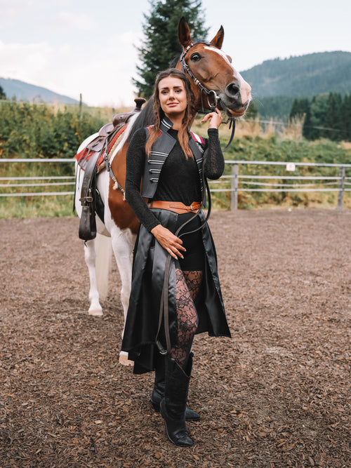 Offener Maxirock "Couture Rider"