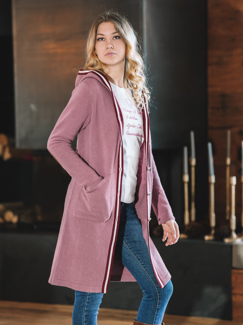 Strickmantel „Rosé Alpenharmonie“