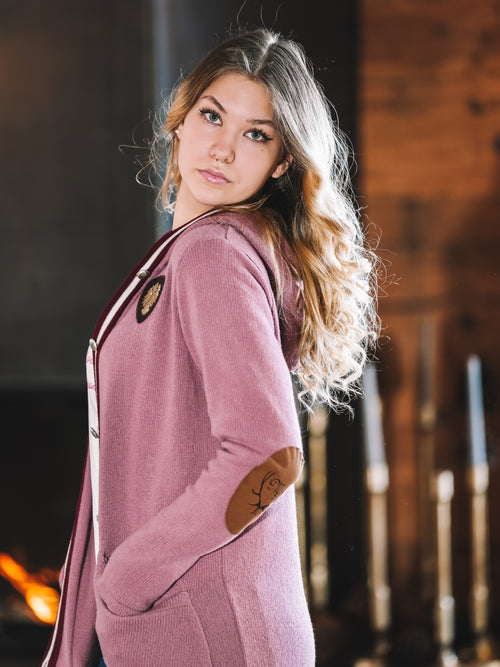 Strickmantel „Rosé Alpenharmonie“