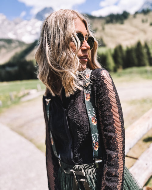 Bluse „Bergromantik“ schwarz
