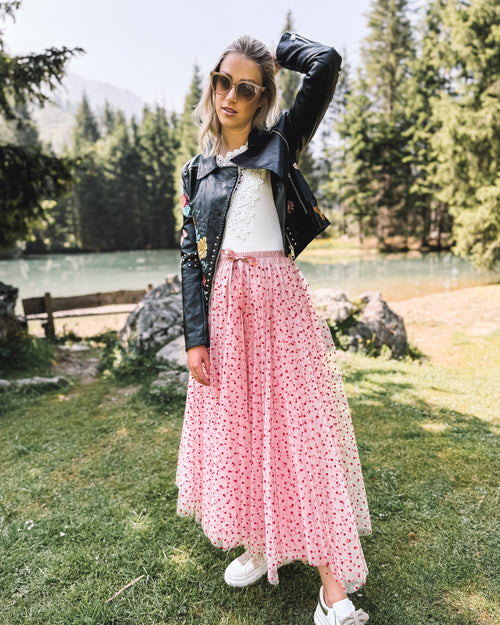 Lederjacke „Wilde Blüte“