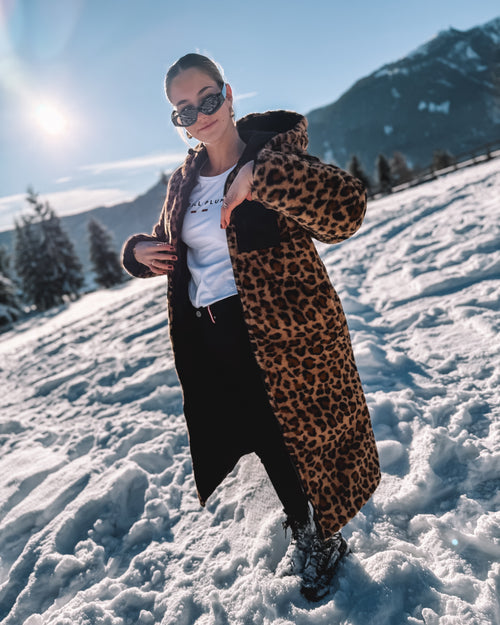 Wende-Puffermantel „Black Leo“