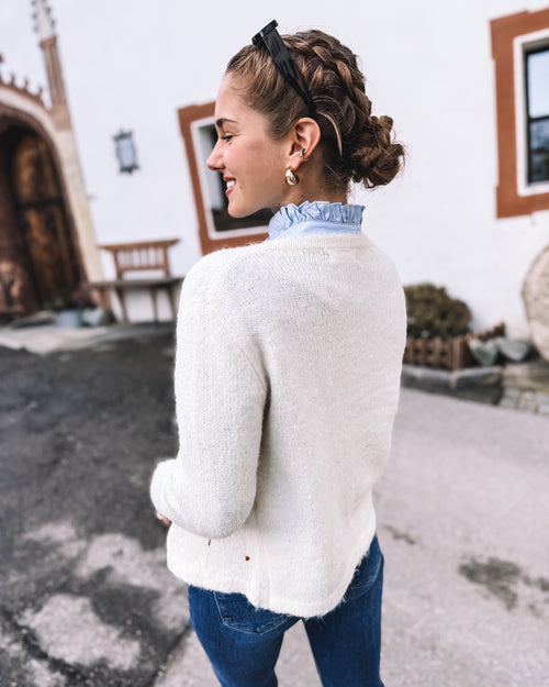 Strickjacke „Almblume"