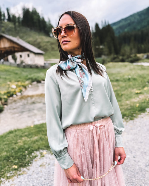Bluse „Perlenhauch"