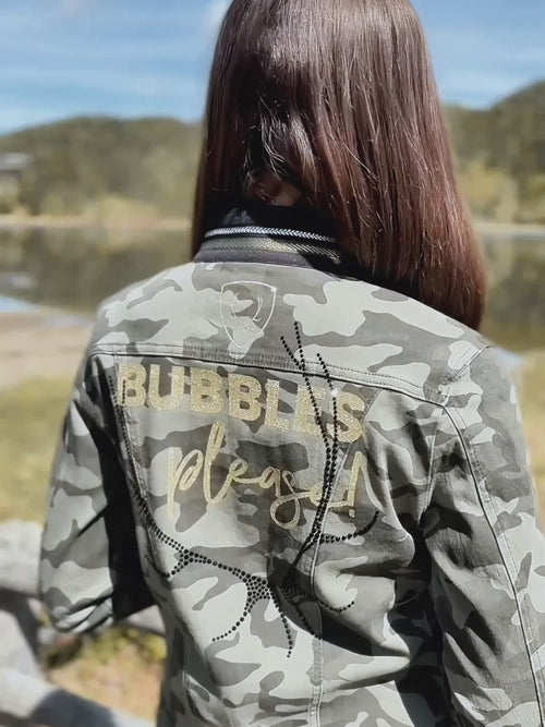 Jeansjacke „Goldrebellin"