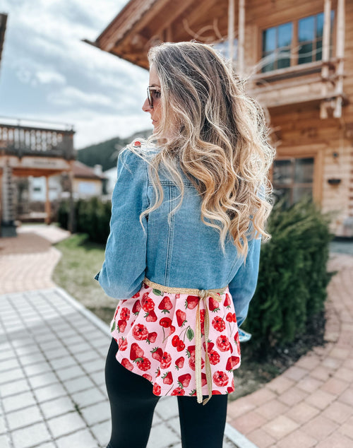"Berry Bliss" Jeansjacke - limited Edition